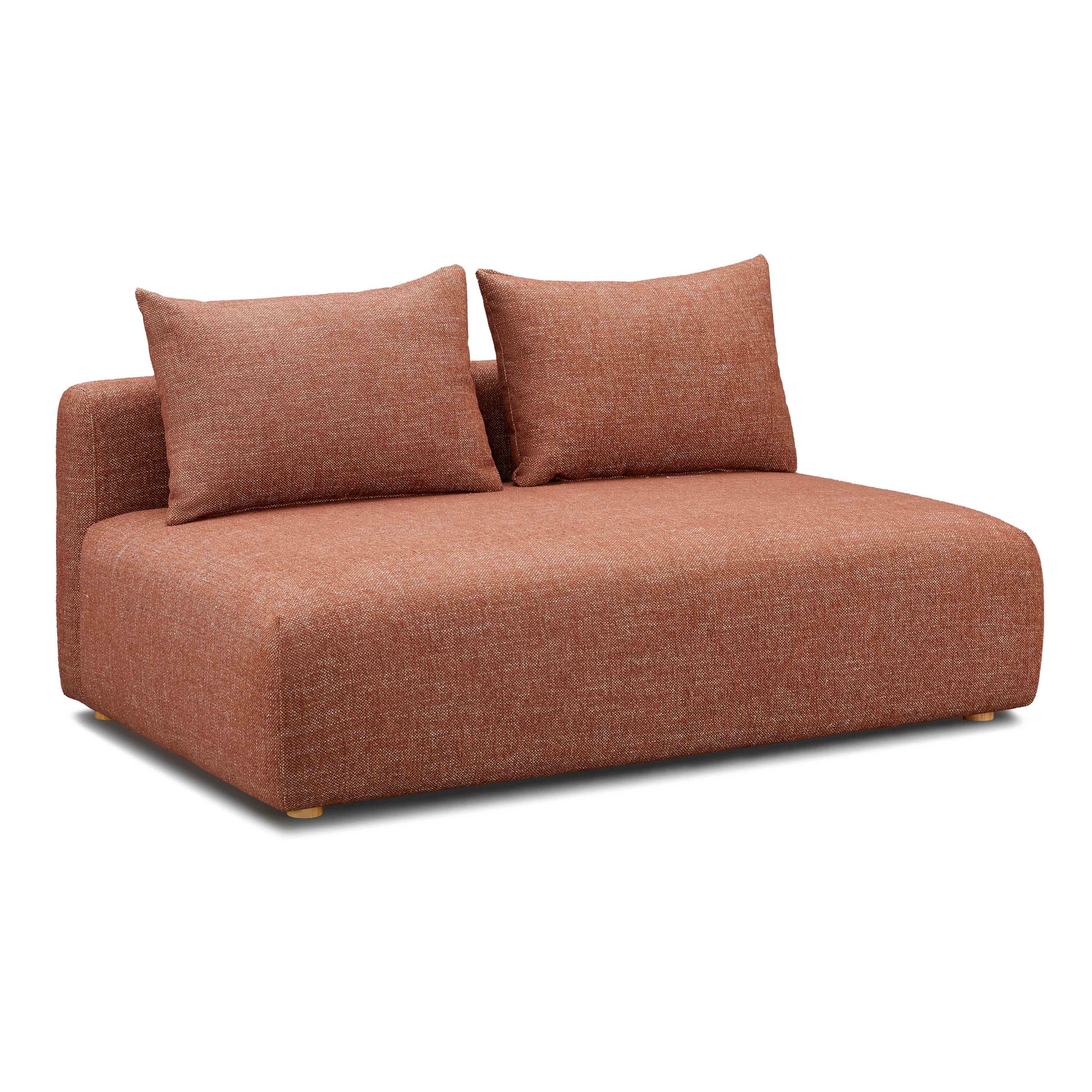 Hangover 64" Armless Loveseat - Red - Image 1
