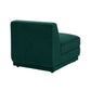 Perry Modular Armless Chair - Deep Green - Image 4