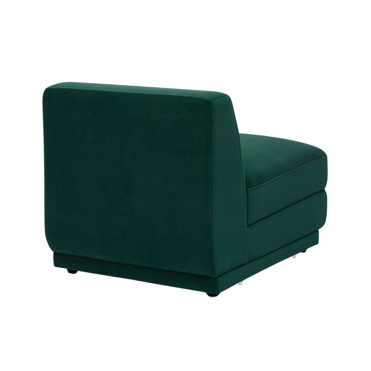 Perry Modular Armless Chair - Deep Green - Image 4