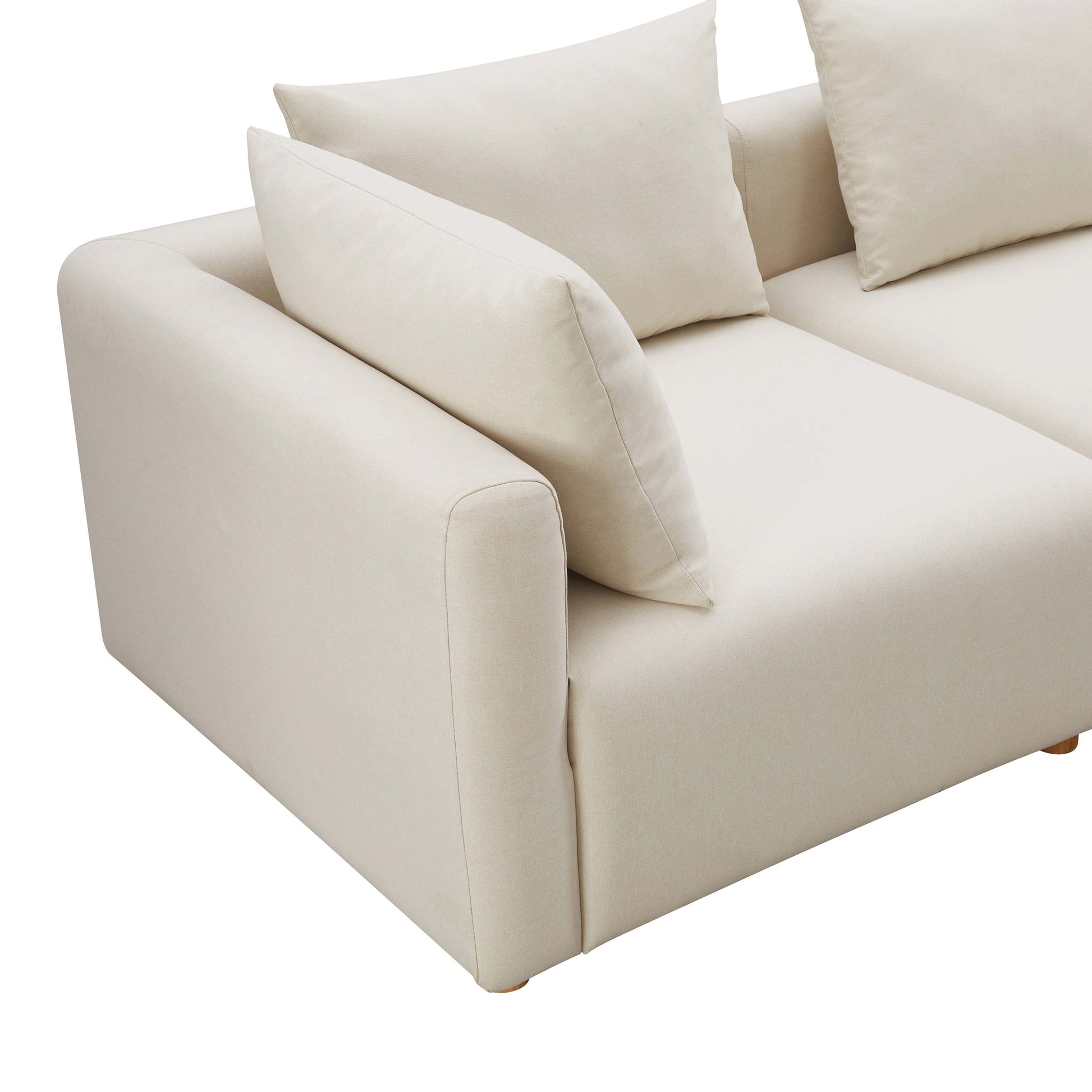 Hangover 81" Modular Loveseat - Off-White - Image 5