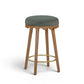 Oodle Green Performance Vegan Mohair Light Walnut Counter Stool - Image 1
