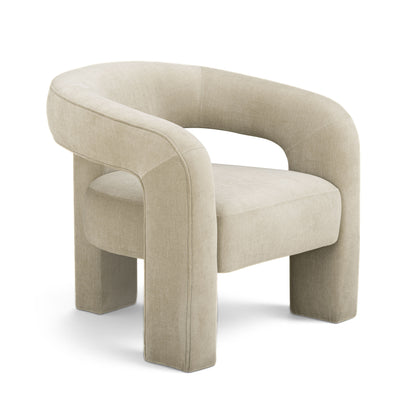Malone Accent Chair - Taupe - Image 1