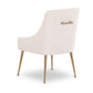 Beatrix Performance Velvet Dining Chair - Cream - Image 3