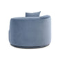 Fickle Swivel Accent Chair - Bluestone - Image 4