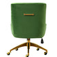 Beatrix Performance Velvet Office Swivel Chair - Green - Image 4
