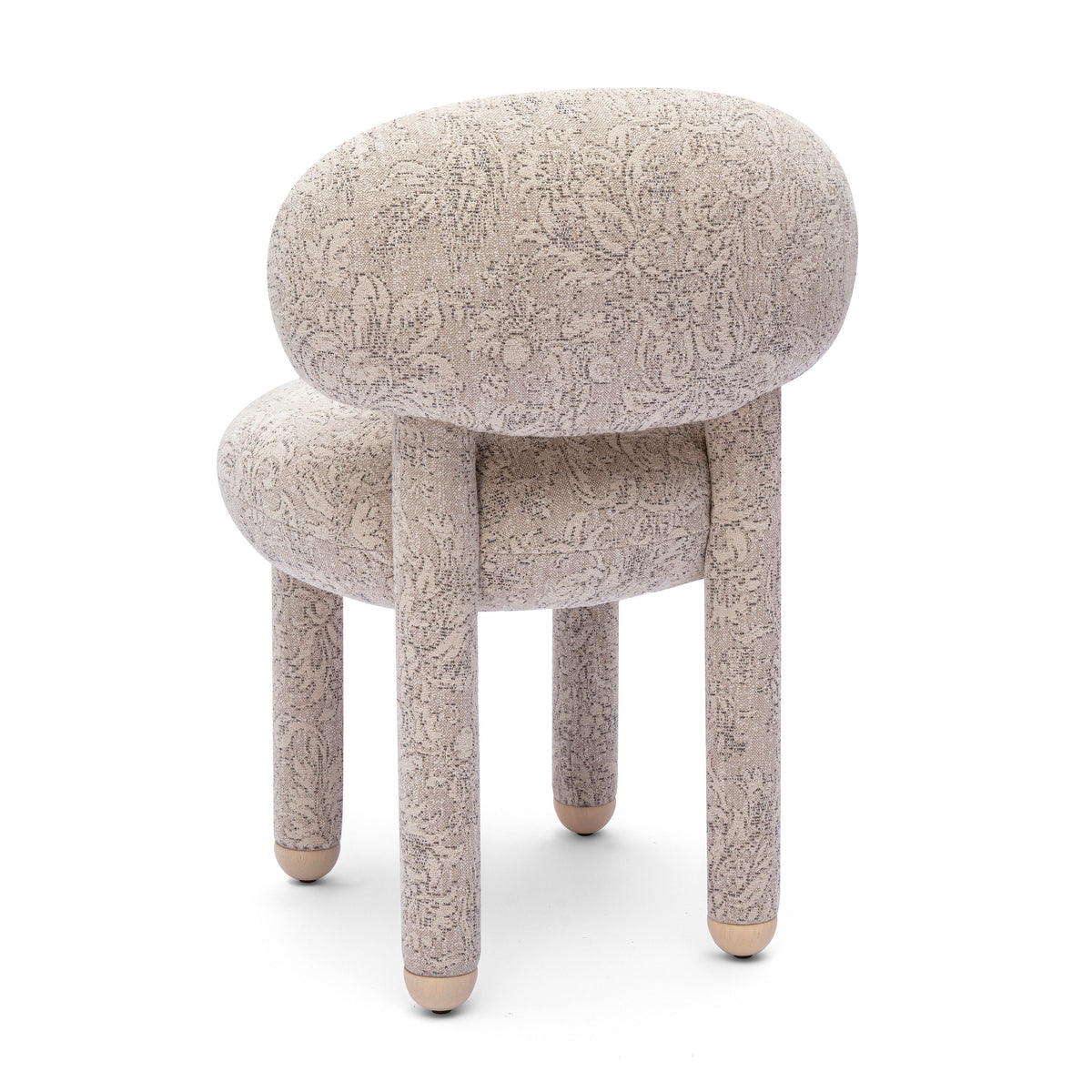 Manu Performance Fabric Side Chair - Neutral Floral - Image 5