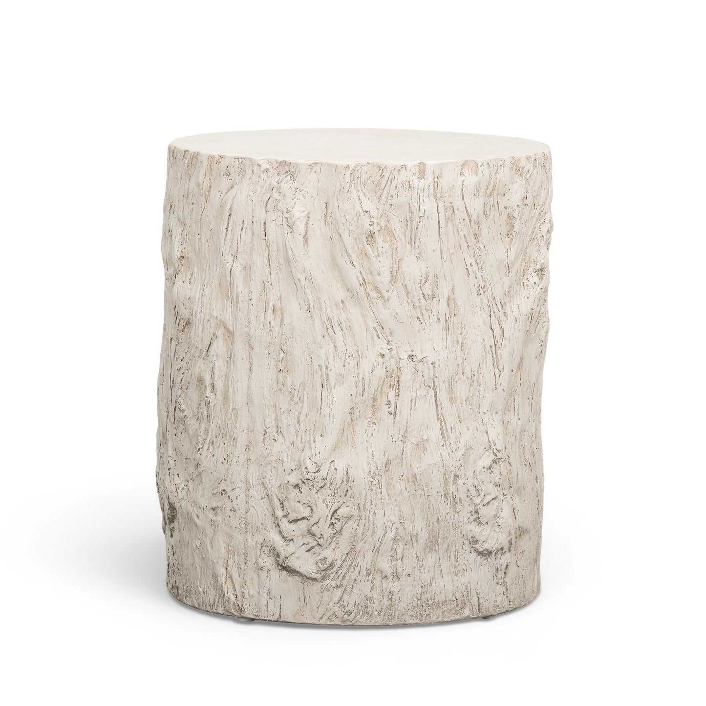Fawn Driftwood Concrete Indoor/Outdoor Side Table - Image 1
