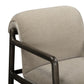 Vivienne Upcycled Performance Velvet Accent Chair - Taupe - Image 3