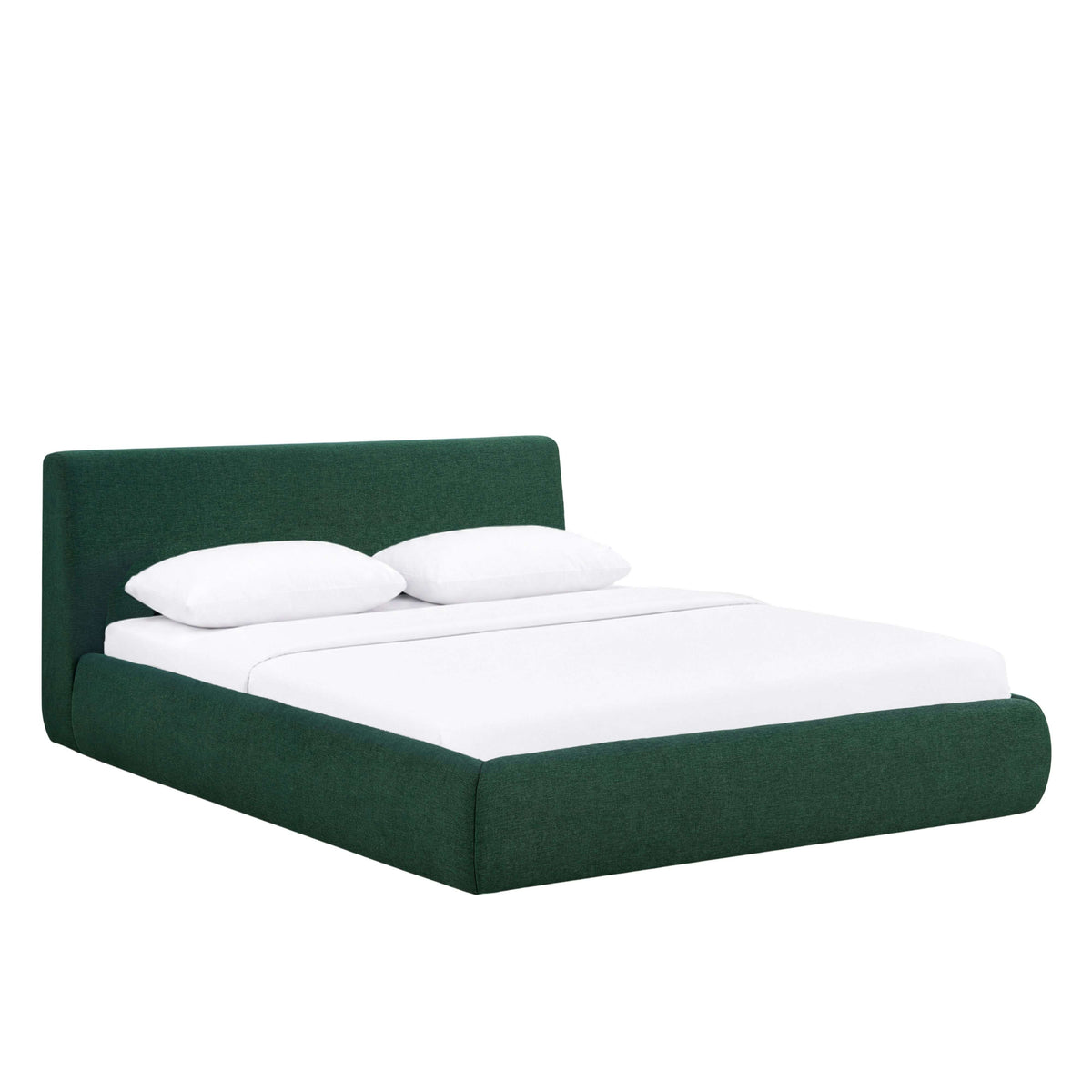 Isla Upholstered Bed - Forest Green / Queen - Image 2