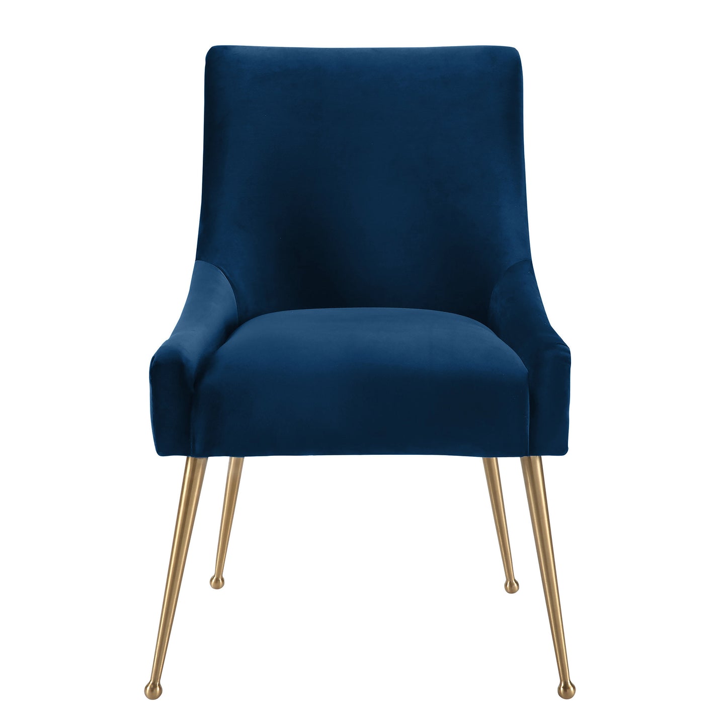 Beatrix Performance Velvet Dining Chair - Navy - Image 3