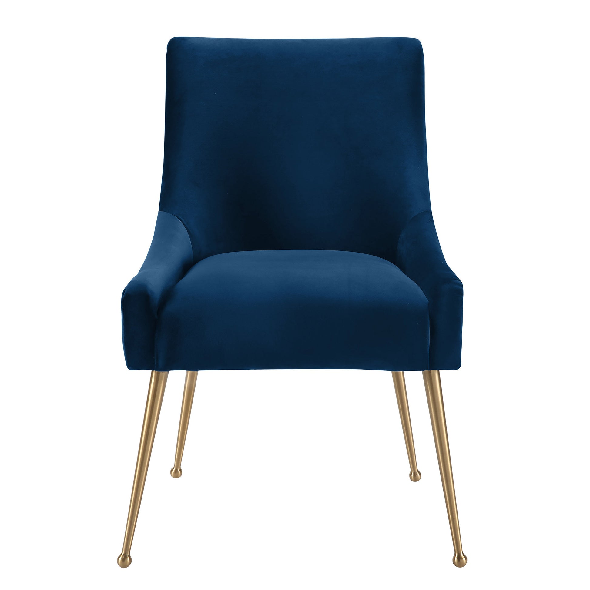 Beatrix Performance Velvet Dining Chair - Navy - Image 3