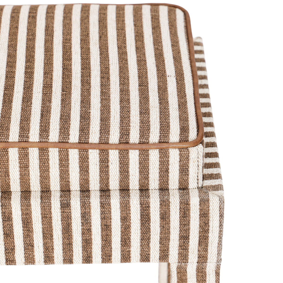 Kora Cotton Jute Contract-Grade Accent Stool - Brown - Image 5