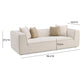 Tristine 96" Sofa - Cream - Image 6