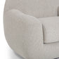 Tiago Swivel Accent Chair - Warm Grey - Image 6