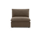 Cali Modular Armless Chair - Chocolate Brown - Image 2