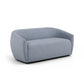 Jordan 70" Textured Performance Velvet Loveseat - Baby Blue - Image 2