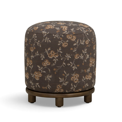 Bisou Performance Jacquard Ottoman - Java Floral - Image 1