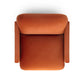 Azalea Performance Velvet Accent Chair - Rust Orange - Image 4