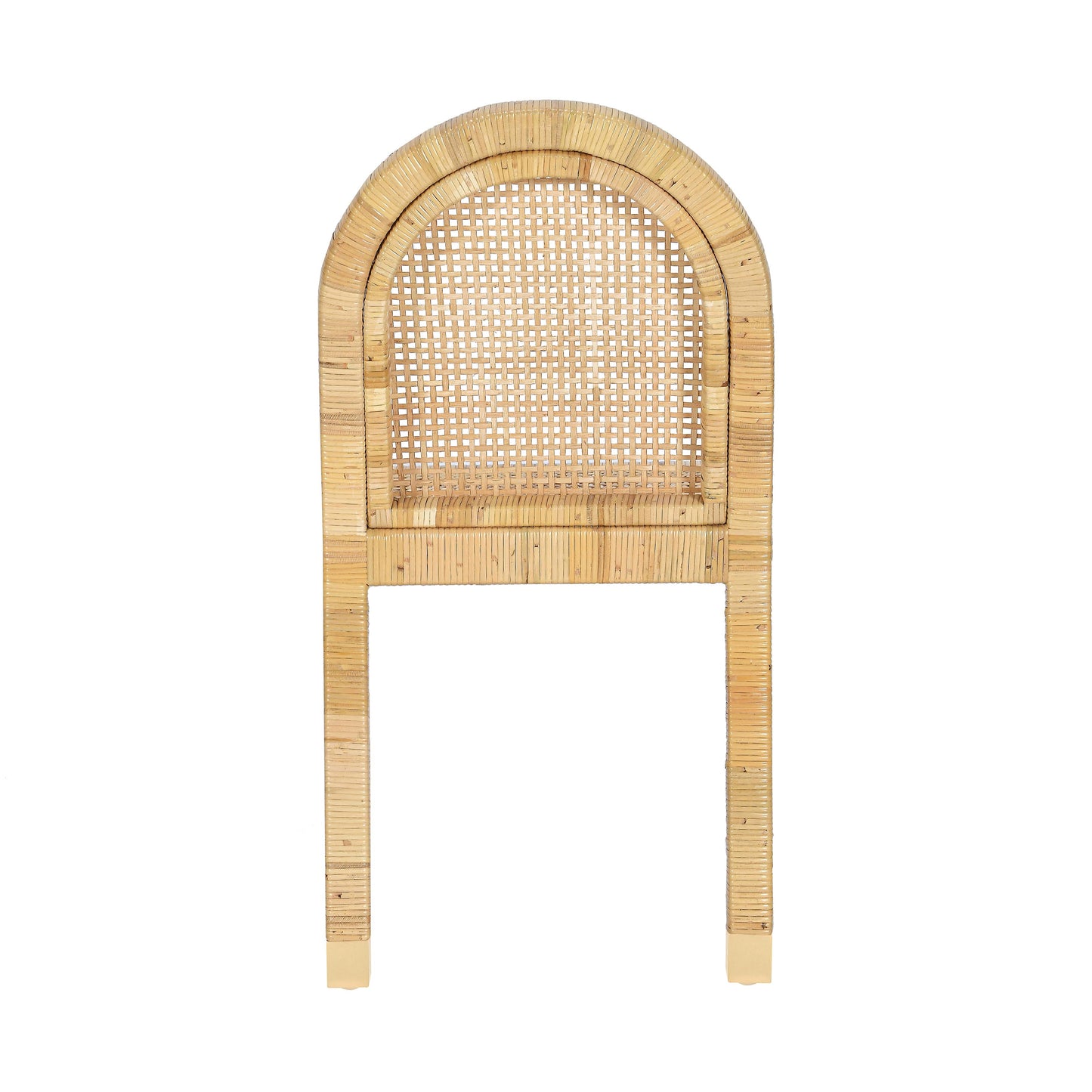 Amara Arched Rattan Dining Chair - Natural - Image 9
