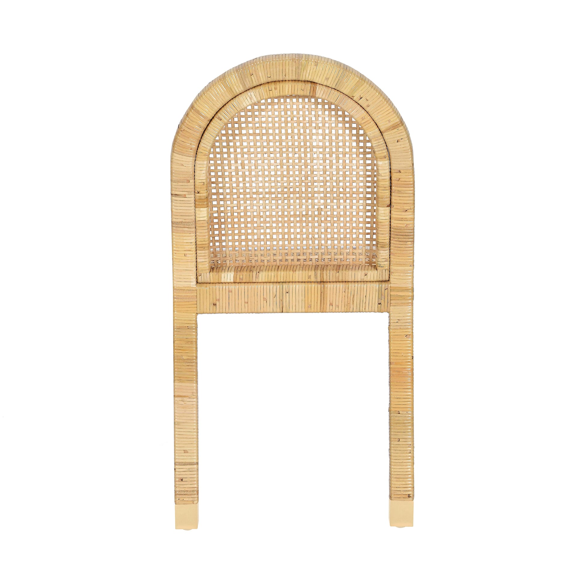 Amara Arched Rattan Dining Chair - Natural - Image 9