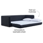 Ryan 91" Sleeper Sofa - Black - Image 6