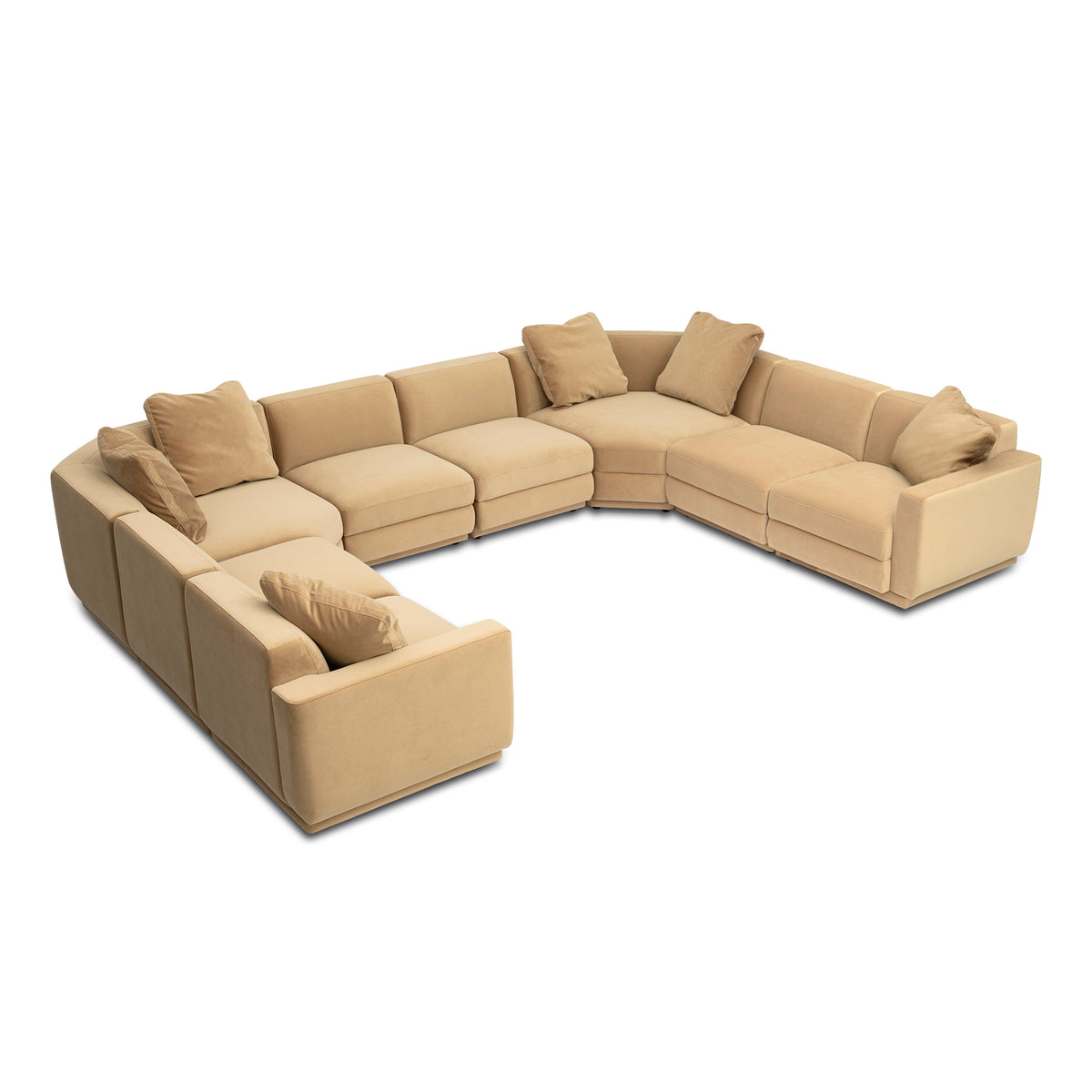 Perry 8-Piece Modular Large U-Sectional - Tan - Image 2