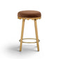 Oodle Bronze Performance Vegan Mohair Natural Counter Stool - Image 3