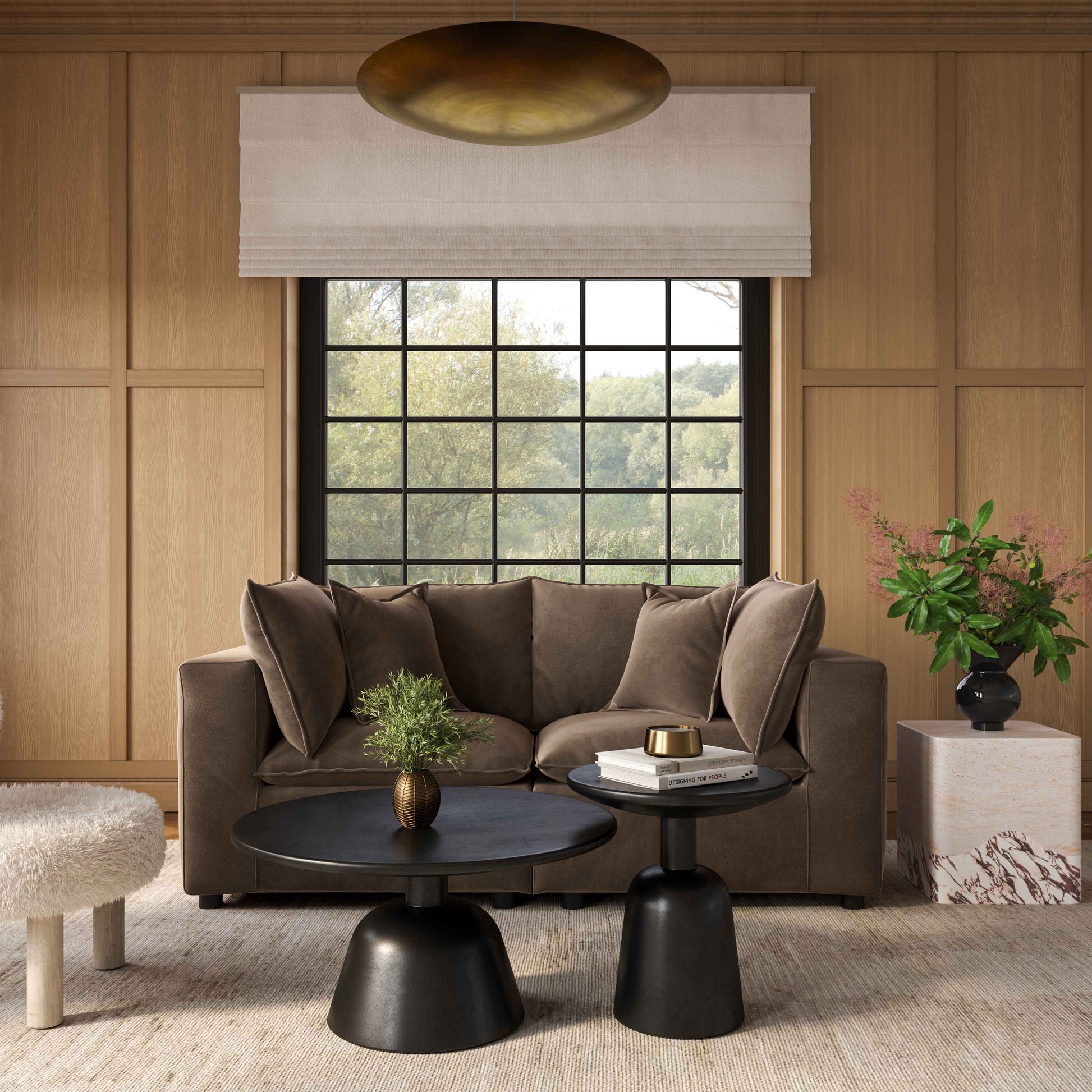 Cali 80" Modular Loveseat - Chocolate Brown - Image 2