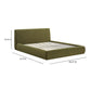 Isla Upholstered Bed - Green / Queen - Image 9