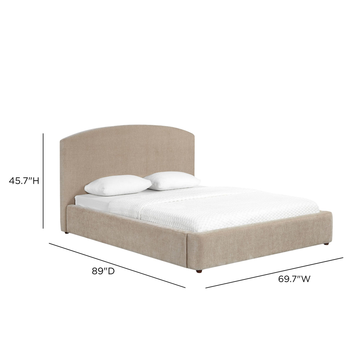 Leah Performance Chenille Bed - Taupe / Queen - Image 10