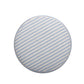 Masha Linen Accent Stool - Blue Stripes - Image 6