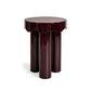 Casper High Gloss Nesting Side Table Set - Burgundy - Image 3