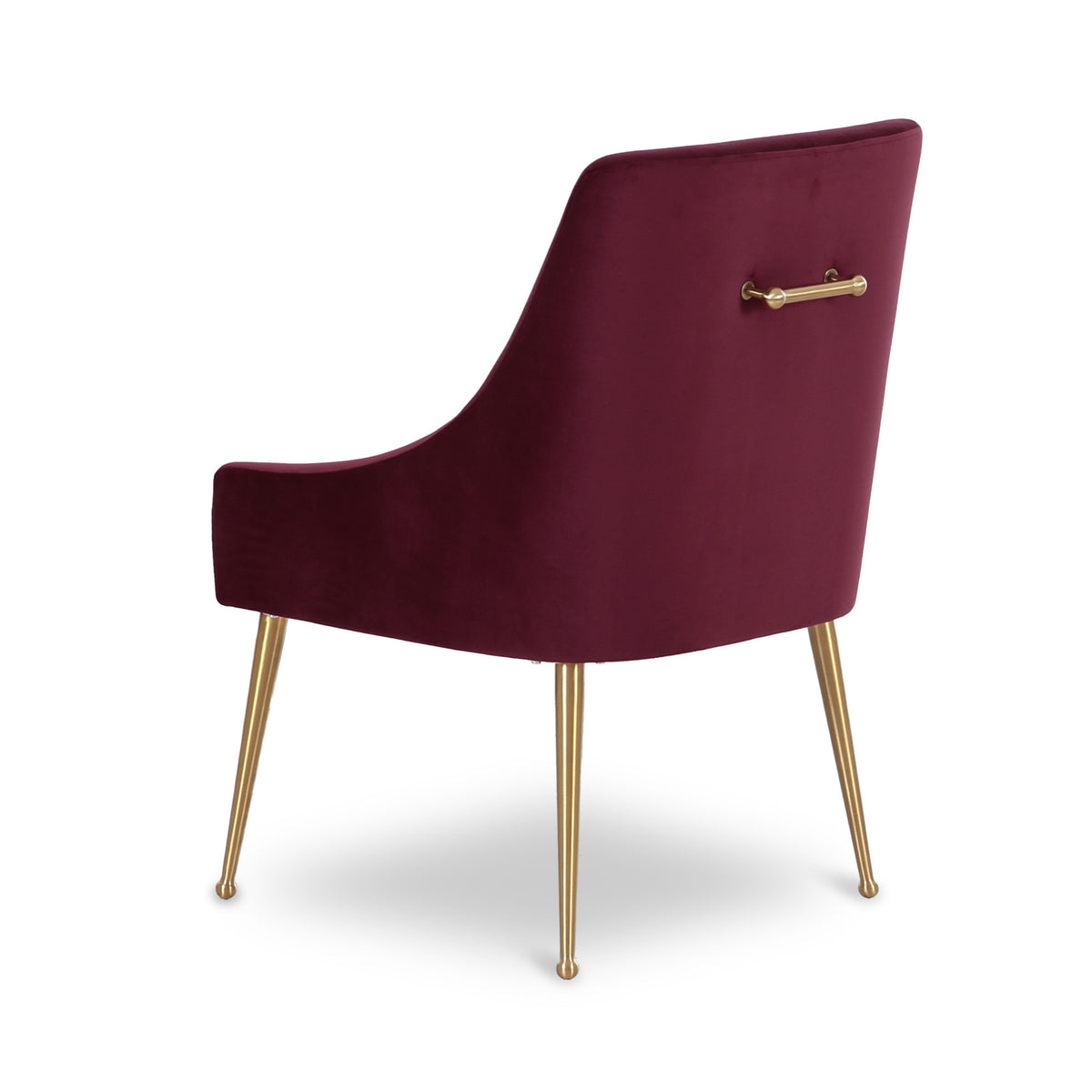 Beatrix Performance Velvet Dining Chair - Burgundy - Image 4