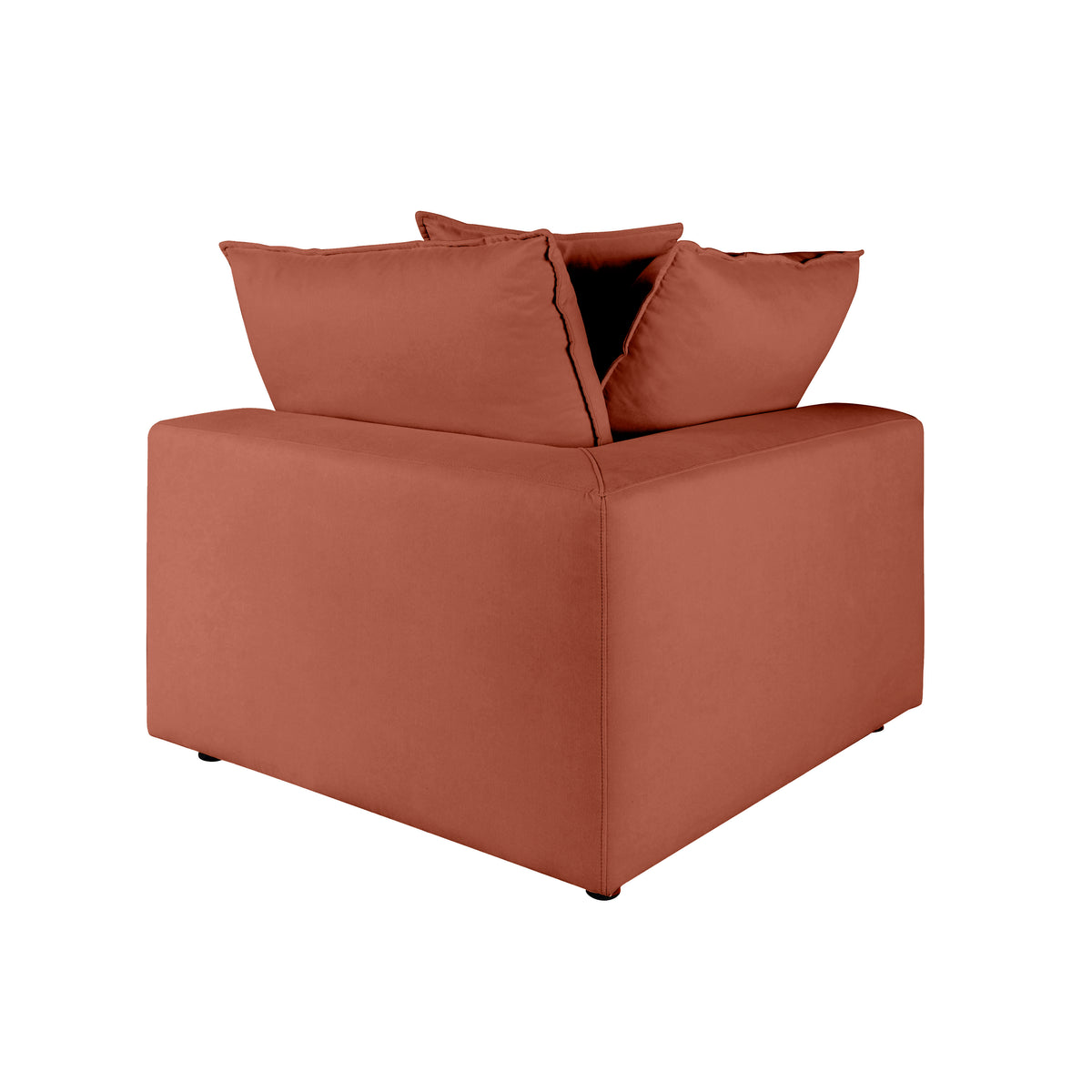 Cali Modular Corner Chair - Rust - Image 3