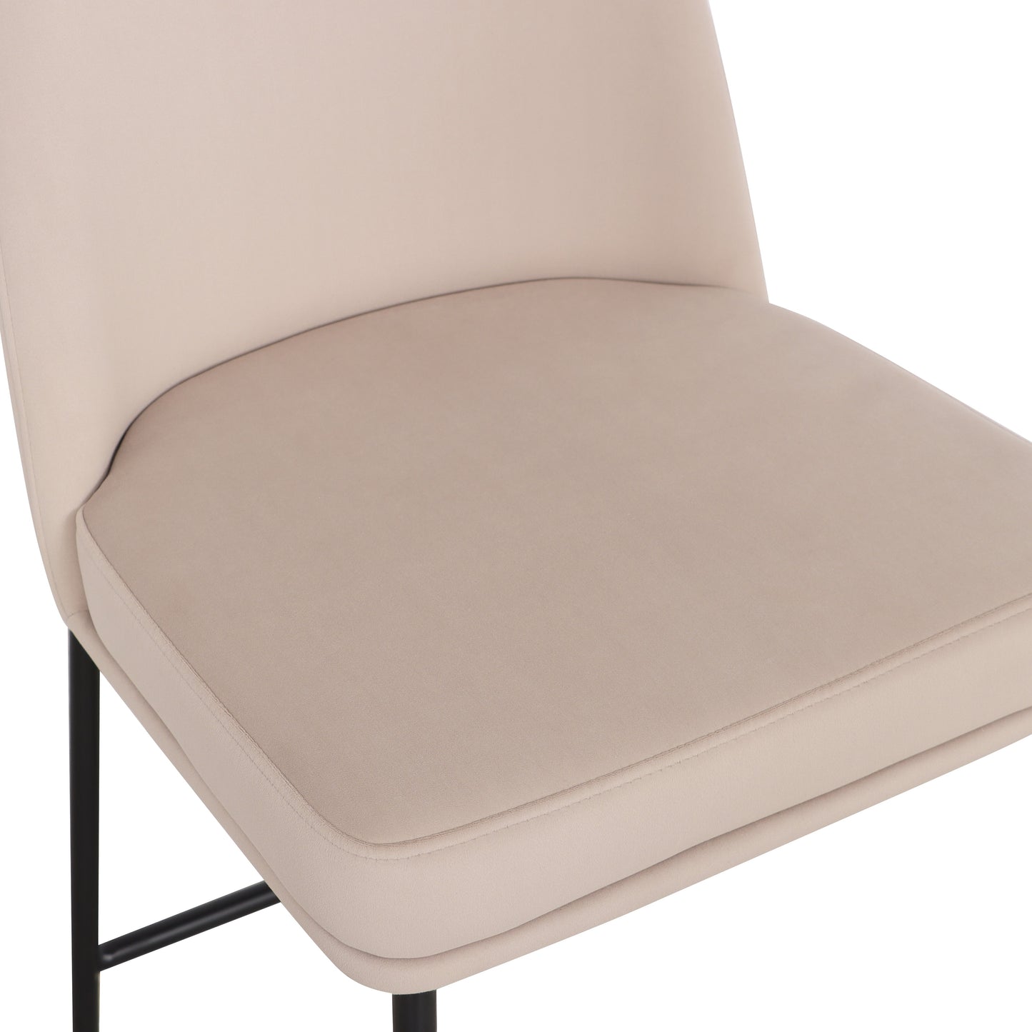 Sydney Performance Velvet Counter Stool Set of 2 - Taupe - Image 5