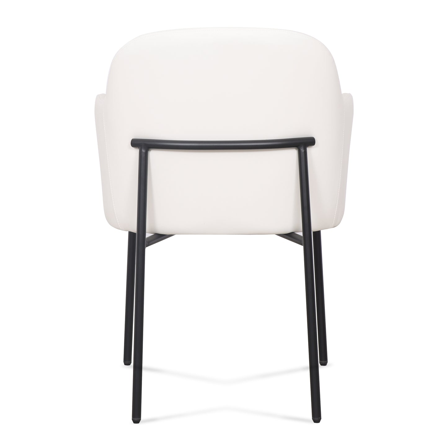 Sydney Performance Vegan Leather Armchair - Set of 2 - Cream - Image 6