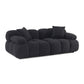 Calliope 79" Modular Loveseat - Black - Image 3
