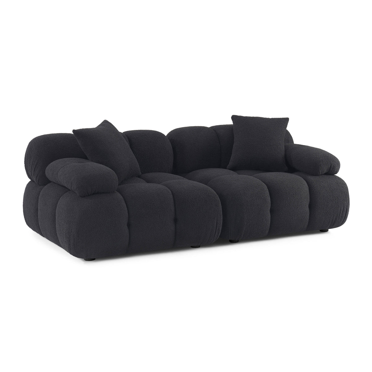 Calliope 79" Modular Loveseat - Black - Image 3
