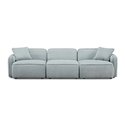 Travie 112" Modular Sofa - Sea Blue - Image 1