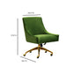 Beatrix Performance Velvet Office Swivel Chair - Green - Image 7