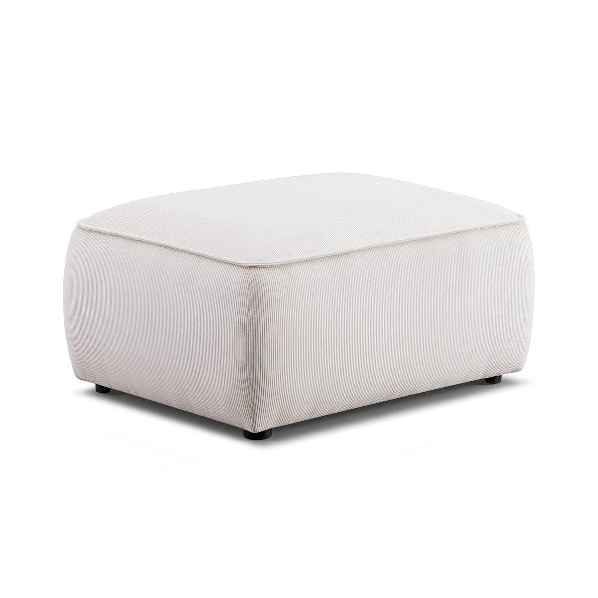 Travie Ottoman - White Sand - Image 1