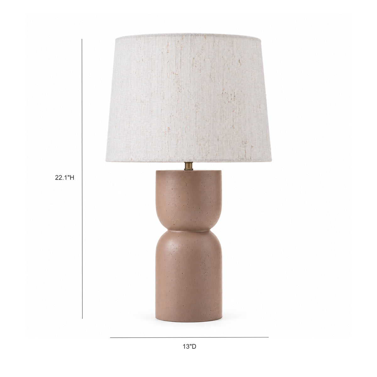 Astrea Brown Stonecast Table Lamp - Image 5