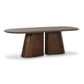 Gladyss 87" Burl Oval Dining Table - Brown - Image 3