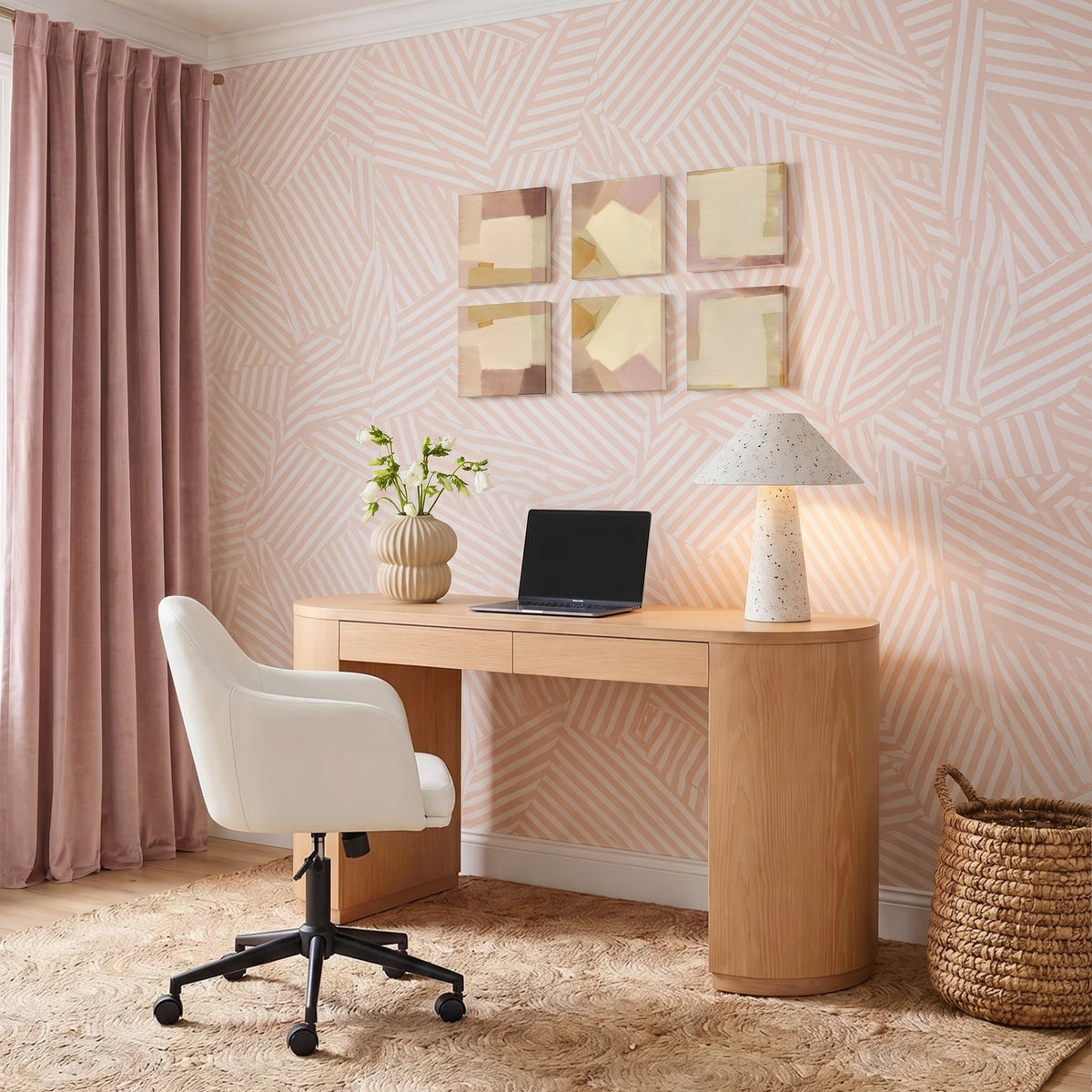 Sydney Office Desk Chair - Cream - Image 2
