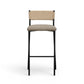 Celine Boucle Bar And Counter Stool - Brown / Bar Height - Image 2