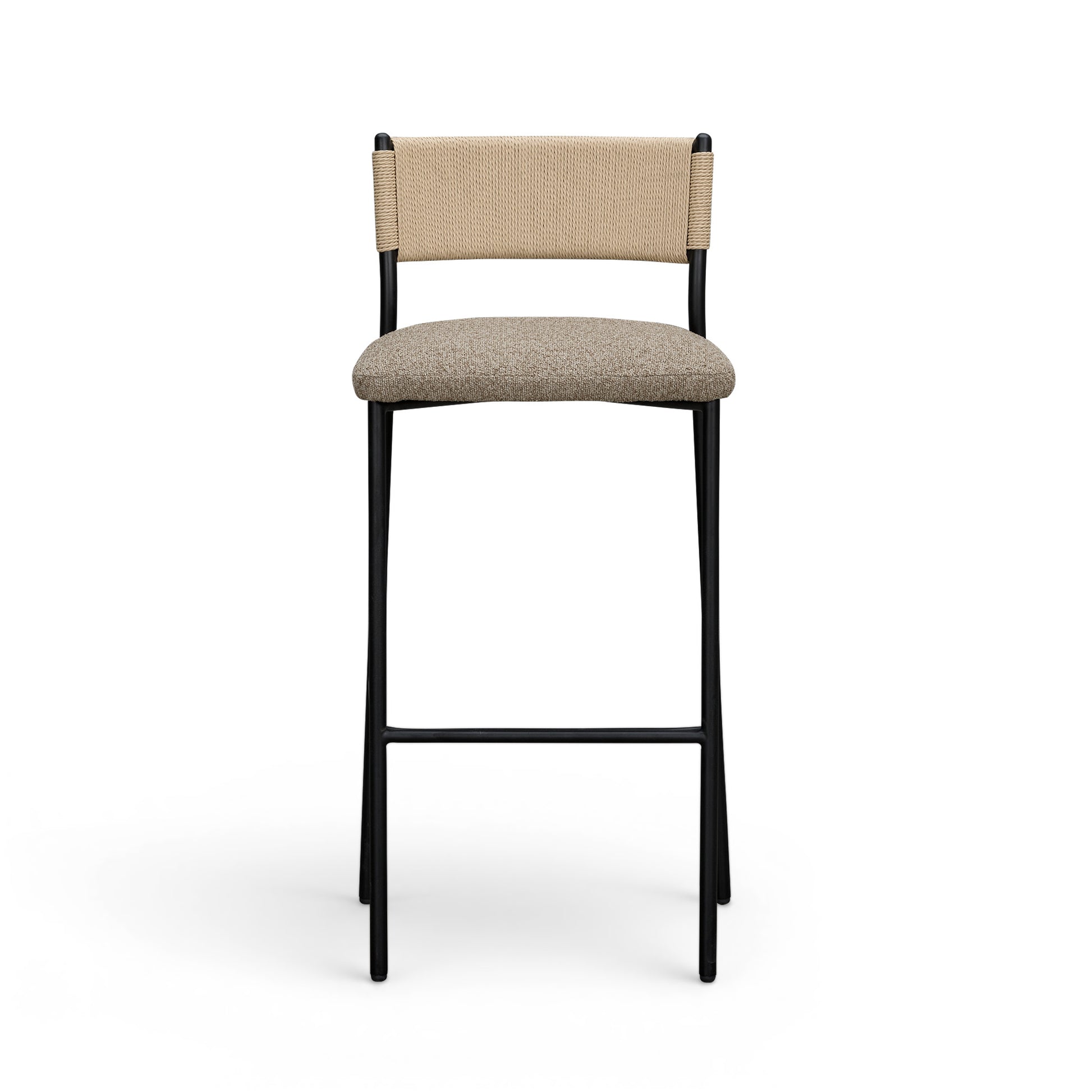 Celine Boucle Bar And Counter Stool - Brown / Bar Height - Image 2