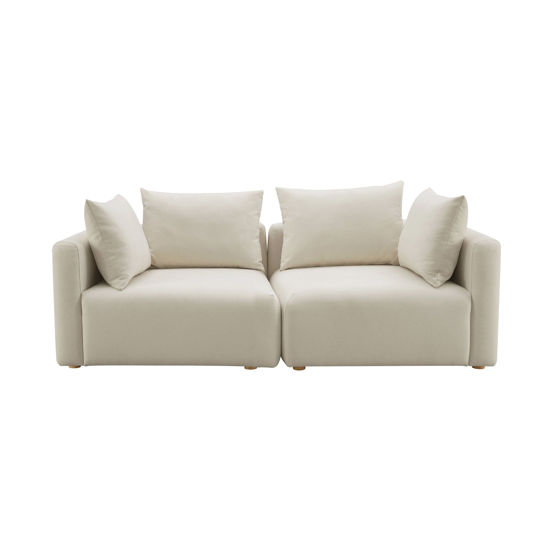 Hangover 81" Modular Loveseat - Off-White - Image 1