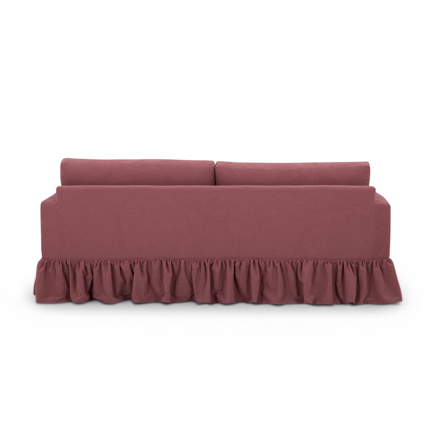 Gertrude Upcycled Performance Fabric Sofa - Plum - Image 6