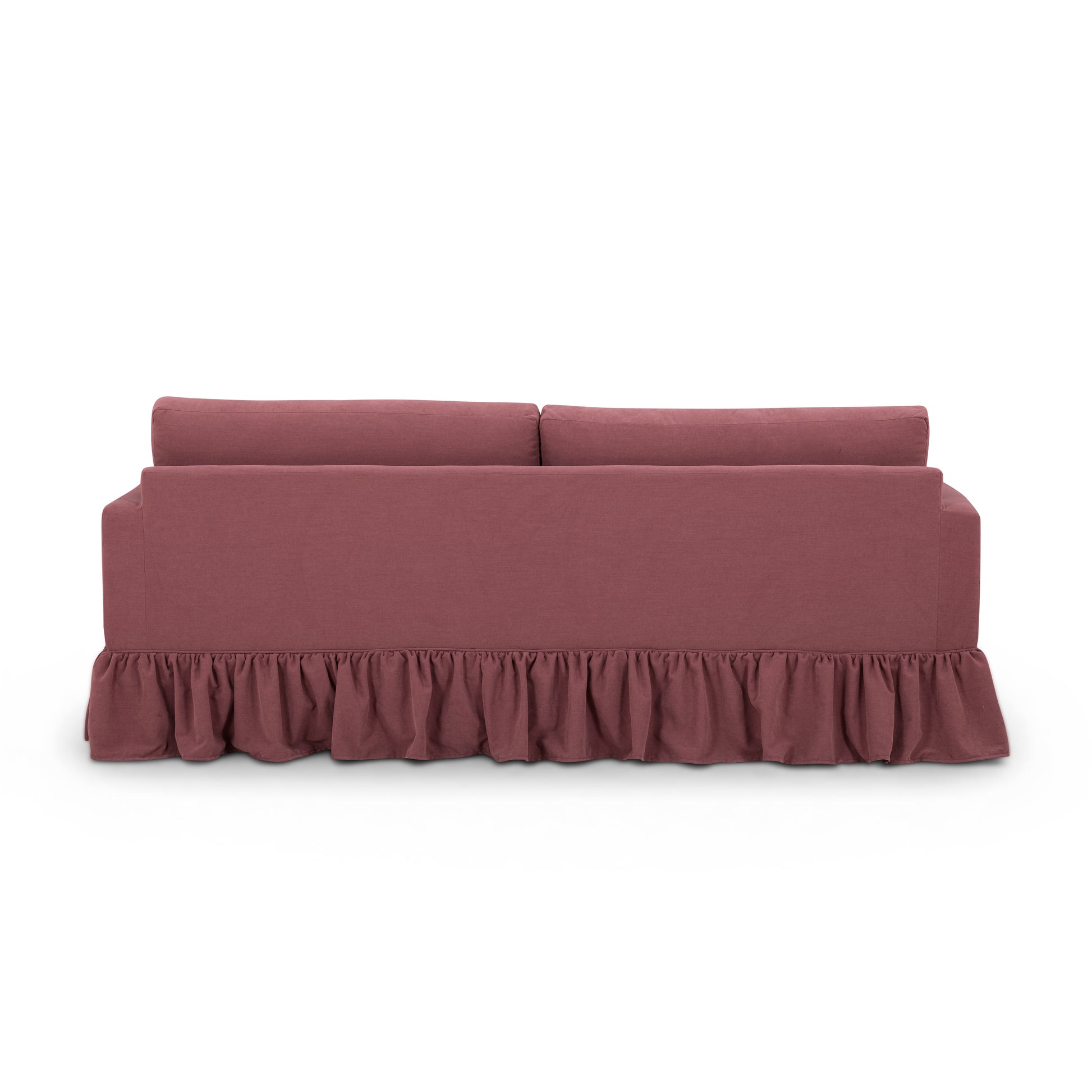 Gertrude Upcycled Performance Fabric Sofa - Plum - Image 6