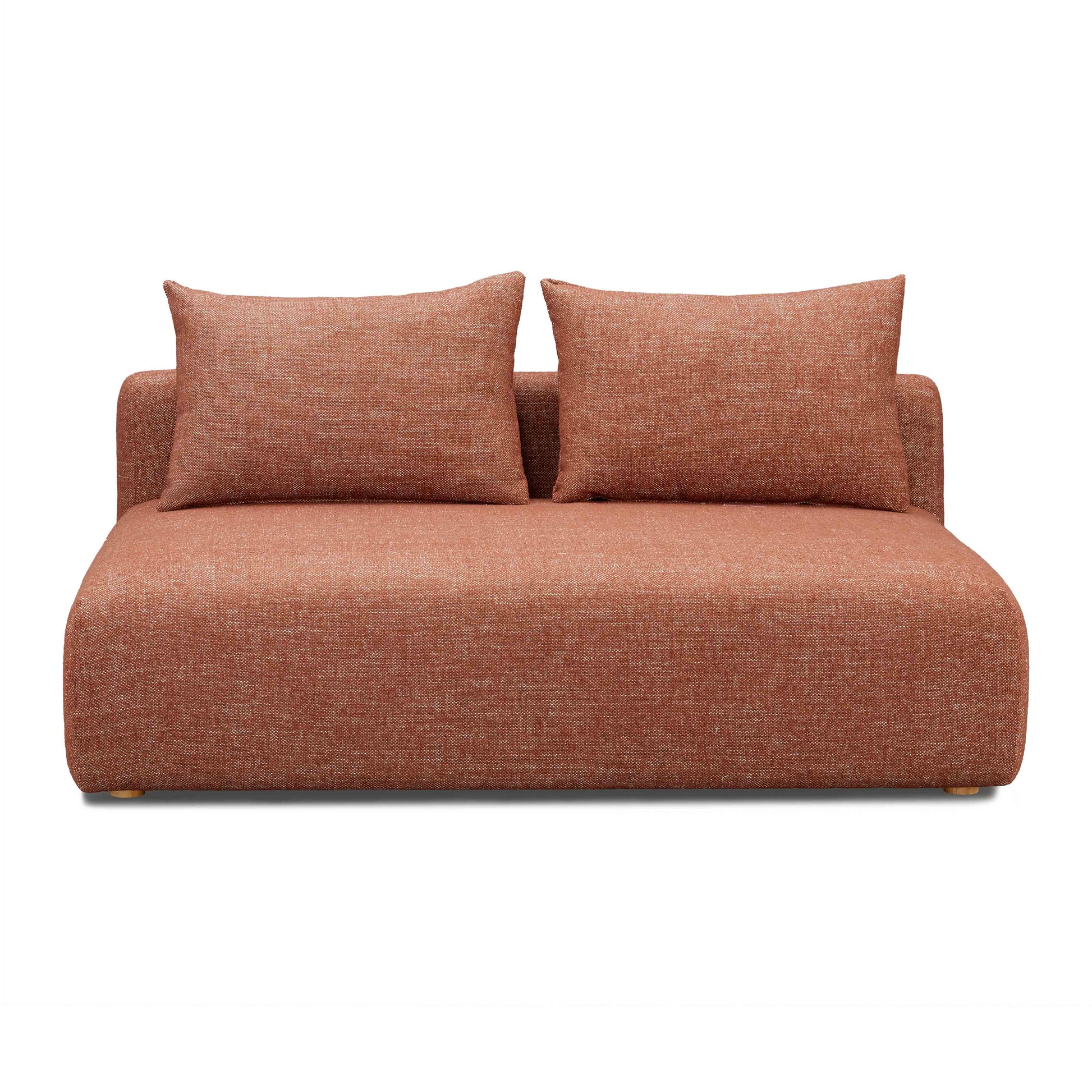 Hangover 64" Armless Loveseat - Red - Image 3